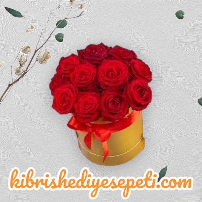 Kutuda 11 Kırmızı Gül Kutuda 11 Kırmızı Gül