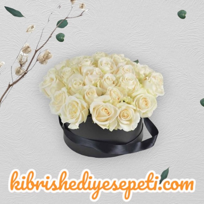 Kutuda 33 Beyaz Gül Kutuda 33 Beyaz Gül