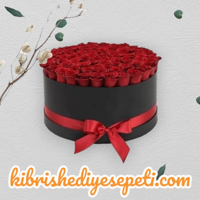 Kutuda 51 Kırmızı Gül Kutuda 51 Kırmızı Gül