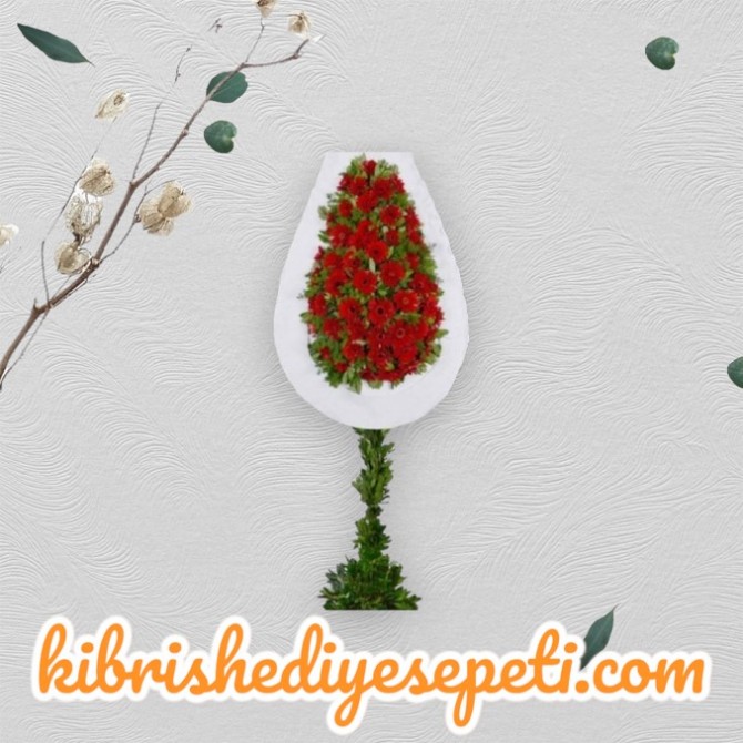 Kırmızı Gerbera Açılış Düğün Çelenk Kırmızı Gerbera Açılış Düğün Çelenk