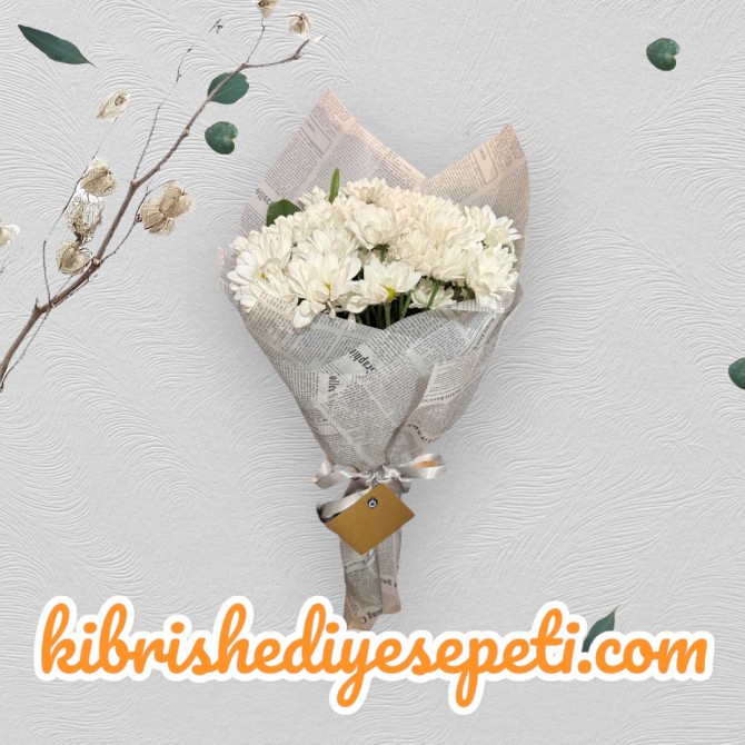 Beyaz Papatya Buketi Beyaz Papatya Buketi