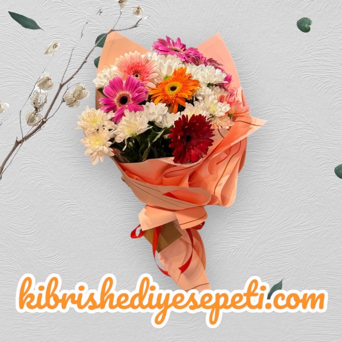 Papatya ve Gerbera Buketi Papatya ve Gerbera Buketi